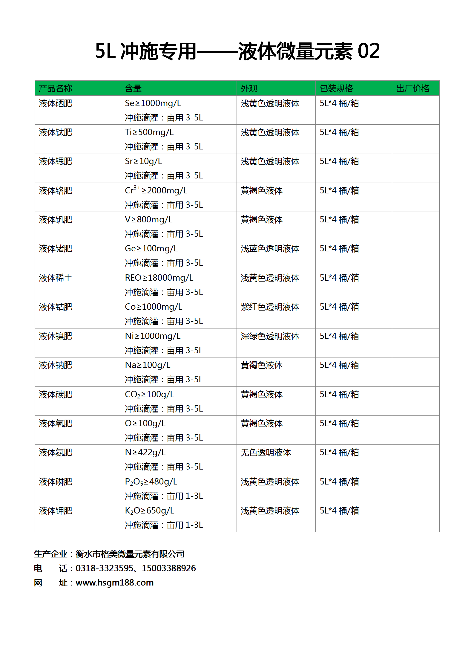 液體肥料（5）